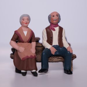 Couple Vieux assis